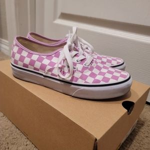 Pink Checkered Vans